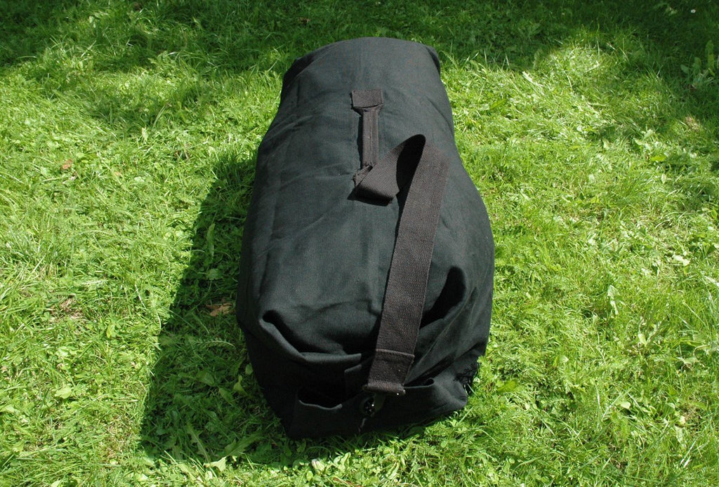 Black Heavy Duty Canvas Kit Bag 30cm