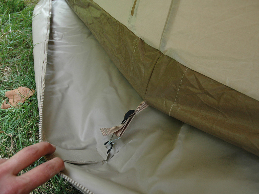4m inner tent groundsheet attachment
