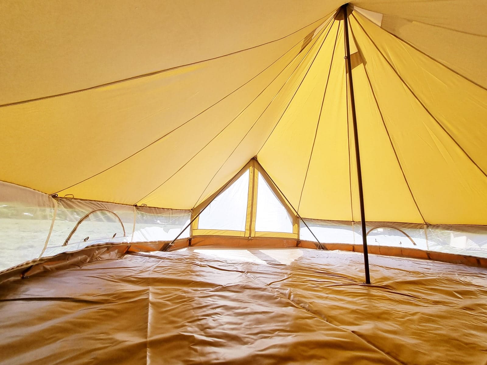 6m bell tents 6m Ultimate PRO MESH Twin Door Bell Tent - Glamping