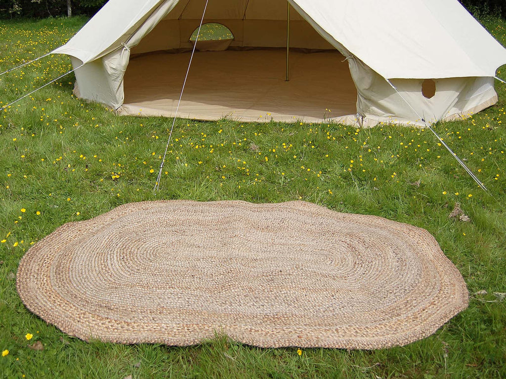 Bell tent flooring jute door mat wiper large