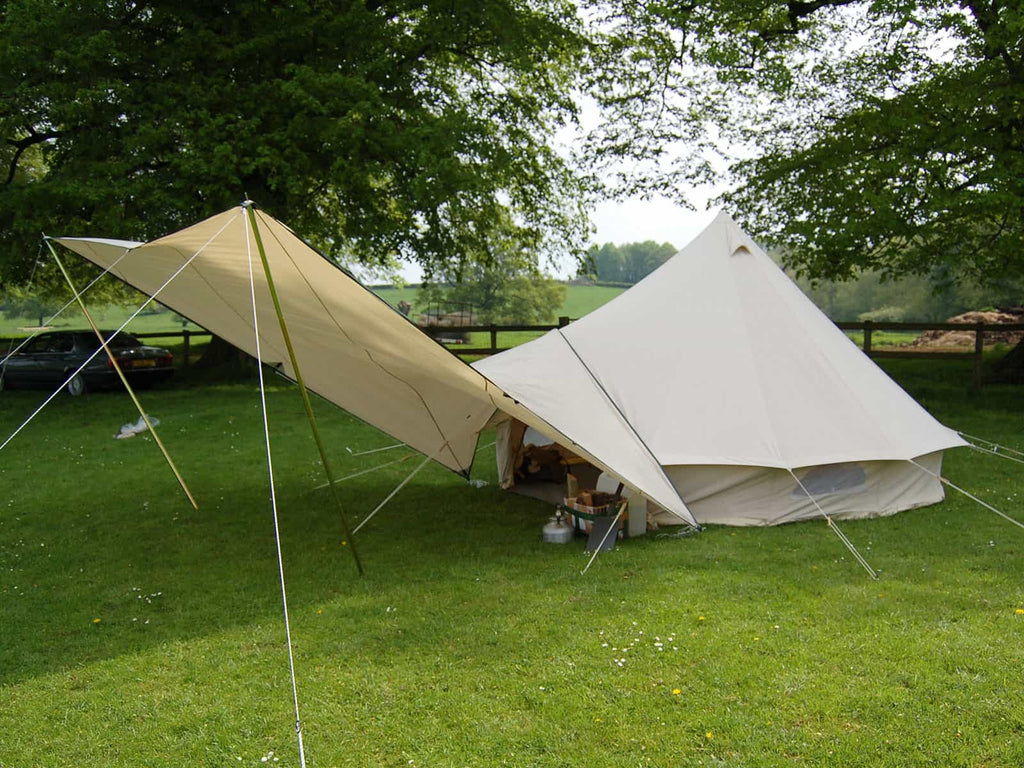 Malu awning and bell tent