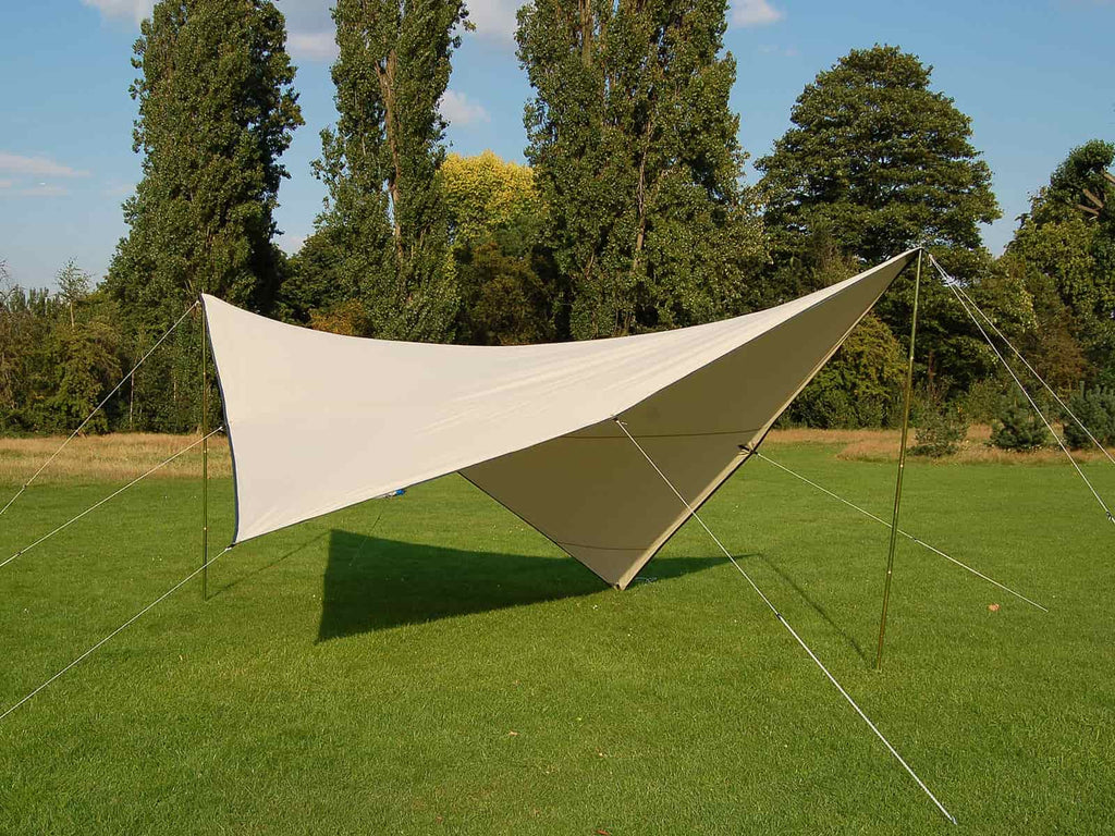 free standing tarp Malu Awning • Lightweight Cotton Canvas Tarp