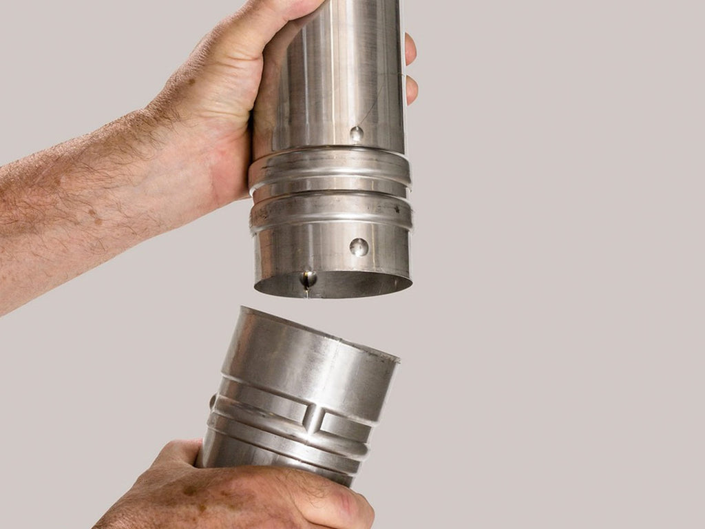 Connecting Orland flue pipe