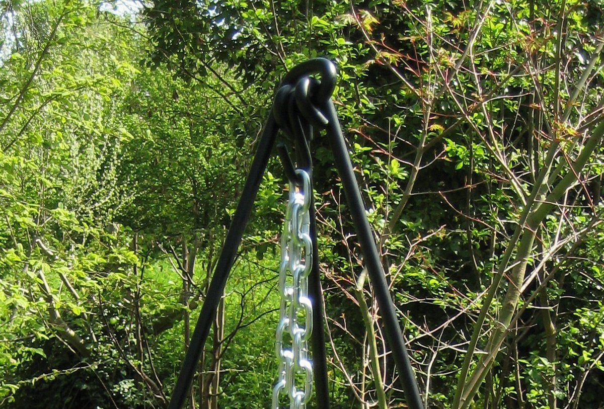 S hook of cast iron cooking tripod