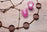 Thumbnail of Pink Glass Tea Light Chandelier image number 3.