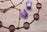 Thumbnail of Purple Glass Tea Light Chandelier image number 1.