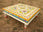 Thumbnail of Camping with Soul Square Indian Table - Aqua & Pink image number 3.