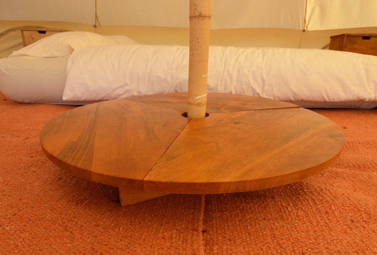 Camping with Soul Tri-fold Table • Hand Painted Indian Table