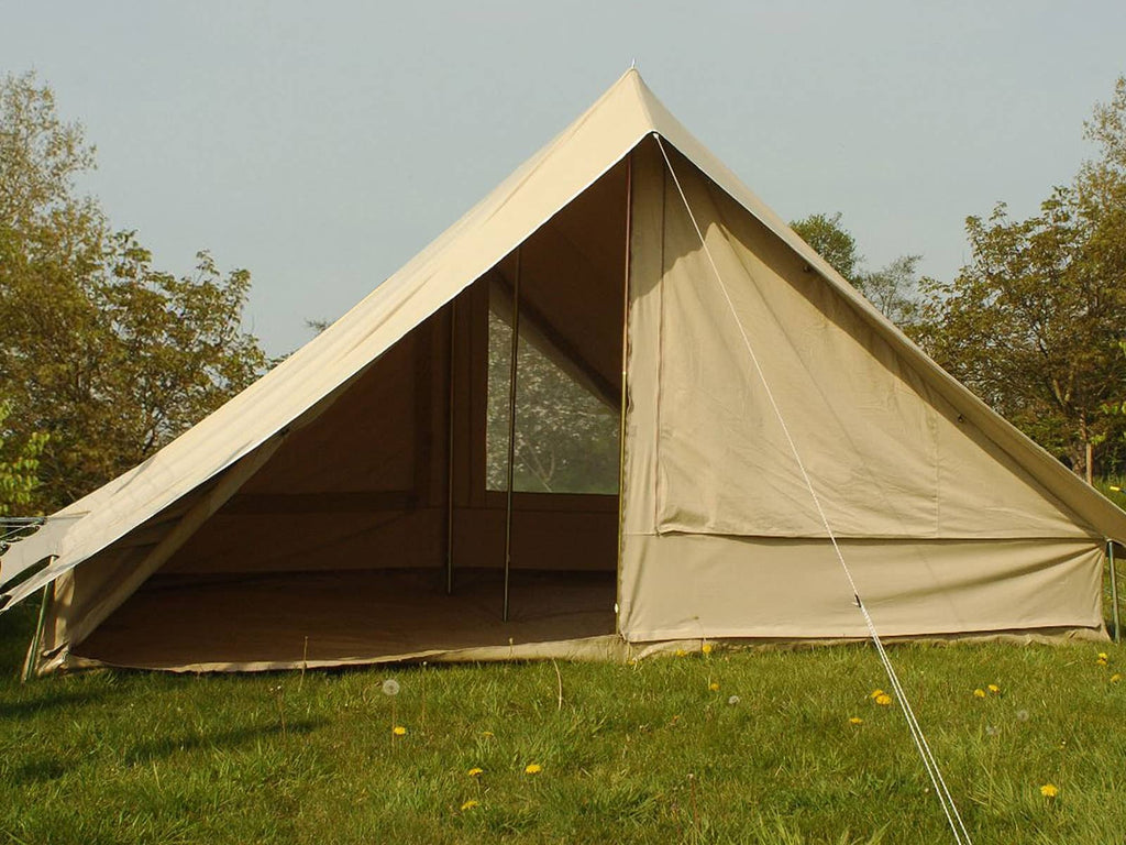Traditional triangle scout tent 